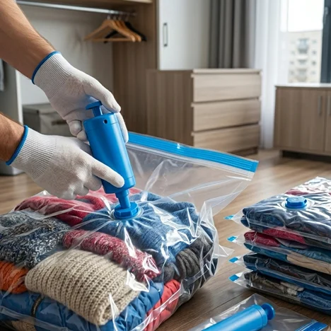 Vacuum Bags for Wardrobes on the Move